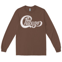 Chestnut chicago retro styled faded design Long Sleeve Tee - linhVisuals