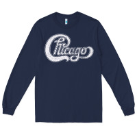 Chicago Retro Styled Faded Design Long Sleeve Tee | Teevron
