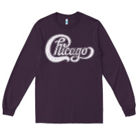 Plum chicago retro styled faded design Long Sleeve Tee - linhVisuals