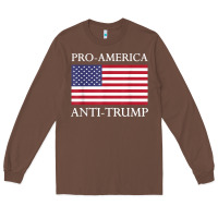 Chestnut pro america anti trump shirt   american usa flag resist t shirt Long Sleeve Tee - linhVisuals