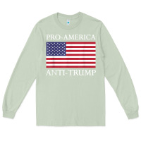 Matcha pro america anti trump shirt   american usa flag resist t shirt Long Sleeve Tee - linhVisuals