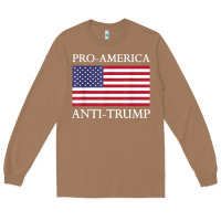 Toasted Coconut pro america anti trump shirt   american usa flag resist t shirt Long Sleeve Tee - linhVisuals