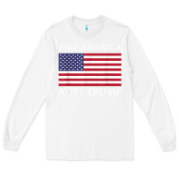 White pro america anti trump shirt   american usa flag resist t shirt Long Sleeve Tee - linhVisuals