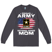 Smoke proud army national guard mom with american flag gift pullover hoodie Long Sleeve Tee - linhVisuals