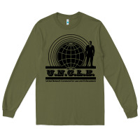 Army Green the man from uncle Long Sleeve Tee - linhVisuals