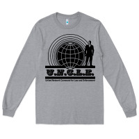 Heather Grey the man from uncle Long Sleeve Tee - linhVisuals