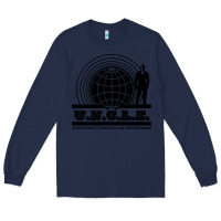 Navy the man from uncle Long Sleeve Tee - linhVisuals