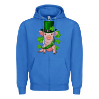 True Royal st. patrick's day lucky baby pig Zipper Hoodie - RanaPortraitStore