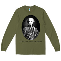 Army Green comte de saint germain occultist philosopher Long Sleeve Tee - linhVisuals