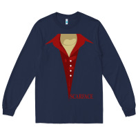Navy scarface Long Sleeve Tee - linhVisuals
