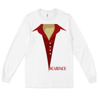White scarface Long Sleeve Tee - linhVisuals