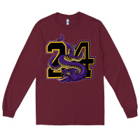 Burgundy Mamba #24 Long Sleeve Tee - linhVisuals