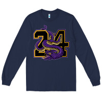 Navy Mamba #24 Long Sleeve Tee - linhVisuals