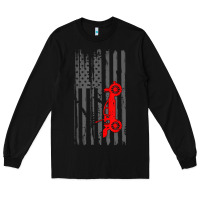 Black rc racing american flag radio control rc car t shirt Long Sleeve Tee - linhVisuals