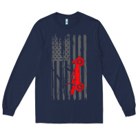 Navy rc racing american flag radio control rc car t shirt Long Sleeve Tee - linhVisuals