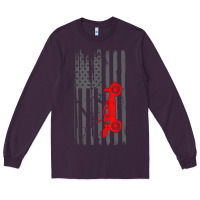 Plum rc racing american flag radio control rc car t shirt Long Sleeve Tee - linhVisuals