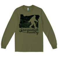 Army Green sasquatch country   sasquatch Long Sleeve Tee - linhVisuals