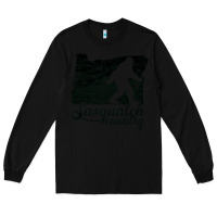 Black sasquatch country   sasquatch Long Sleeve Tee - linhVisuals