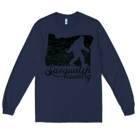 Navy sasquatch country   sasquatch Long Sleeve Tee - linhVisuals