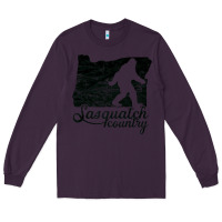 Plum sasquatch country   sasquatch Long Sleeve Tee - linhVisuals