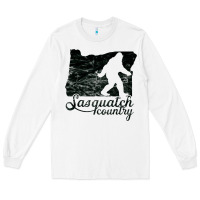 White sasquatch country   sasquatch Long Sleeve Tee - linhVisuals