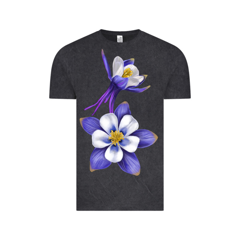 Colorado Rocky Mountain Columbine Flower Vintage Tee by RanaPortraitStore | Teevron