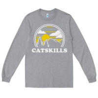Heather Grey catskills new york vintage Long Sleeve Tee - linhVisuals