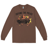 Chestnut defund the police Long Sleeve Tee - linhVisuals