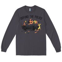 Smoke defund the police Long Sleeve Tee - linhVisuals