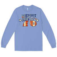 Colony Blue spirit of 76    bicentennial Long Sleeve Tee - linhVisuals