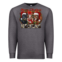 Charcoal Heather Merry Christmas Heifers Premium Sweatshirt - RanaPortraitStore