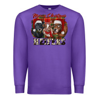 Purple Merry Christmas Heifers Premium Sweatshirt - RanaPortraitStore