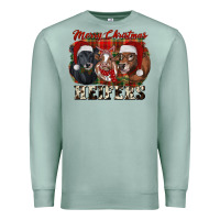 Seafoam Merry Christmas Heifers Premium Sweatshirt - RanaPortraitStore