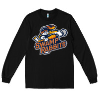 Black greenville swamp rabbits Long Sleeve Tee - linhVisuals