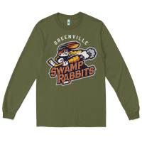 Army Green greenville swamp rabbits Long Sleeve Tee - linhVisuals