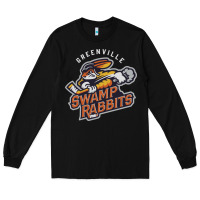 Black greenville swamp rabbits Long Sleeve Tee - linhVisuals