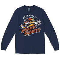 Navy greenville swamp rabbits Long Sleeve Tee - linhVisuals