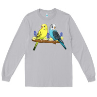 Moon Dust cute budgies Long Sleeve Tee - linhVisuals
