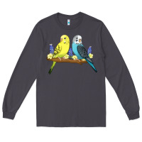 Smoke cute budgies Long Sleeve Tee - linhVisuals
