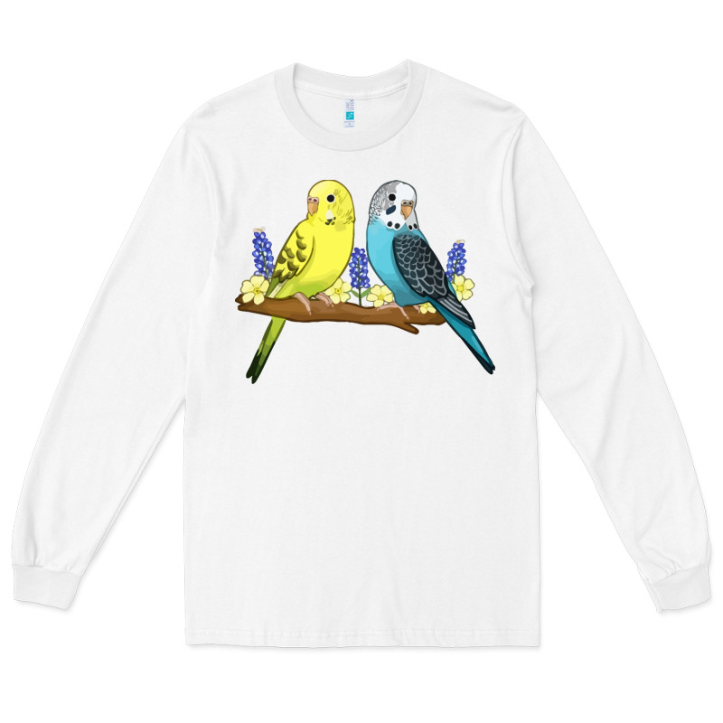 Cute Budgies Long Sleeve Tee by linhVisuals | Teevron