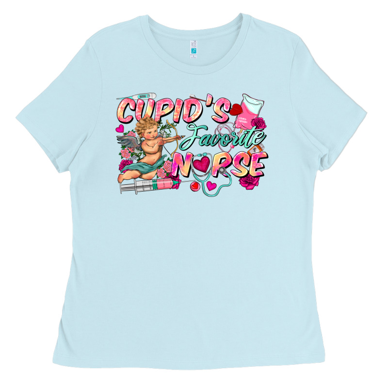Cupid's Favorite Nurse Ladies Tee by FaDigitalArtStudio | Teevron