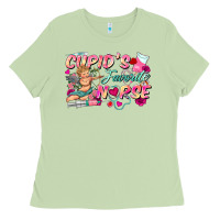 Matcha cupid's favorite nurse Ladies Tee - FaDigitalArtStudio