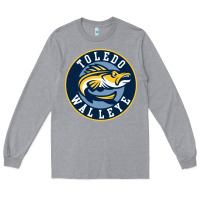 Heather Grey toledo walleye Long Sleeve Tee - linhVisuals