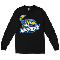 Black toledo walleye Long Sleeve Tee - linhVisuals