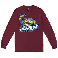 Burgundy toledo walleye Long Sleeve Tee - linhVisuals