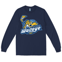 Navy toledo walleye Long Sleeve Tee - linhVisuals