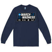 Navy MARCH MADNESS Long Sleeve Tee - linhVisuals