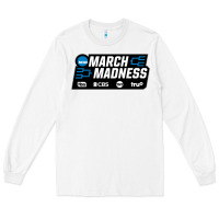 White MARCH MADNESS Long Sleeve Tee - linhVisuals