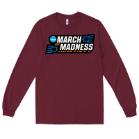 Burgundy MARCH MADNESS Long Sleeve Tee - linhVisuals