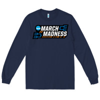 Navy MARCH MADNESS Long Sleeve Tee - linhVisuals
